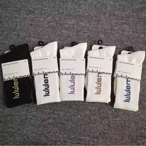 lululemon athletica Black and White Casual Socks